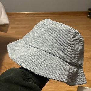 Blue corduroy bucket hat